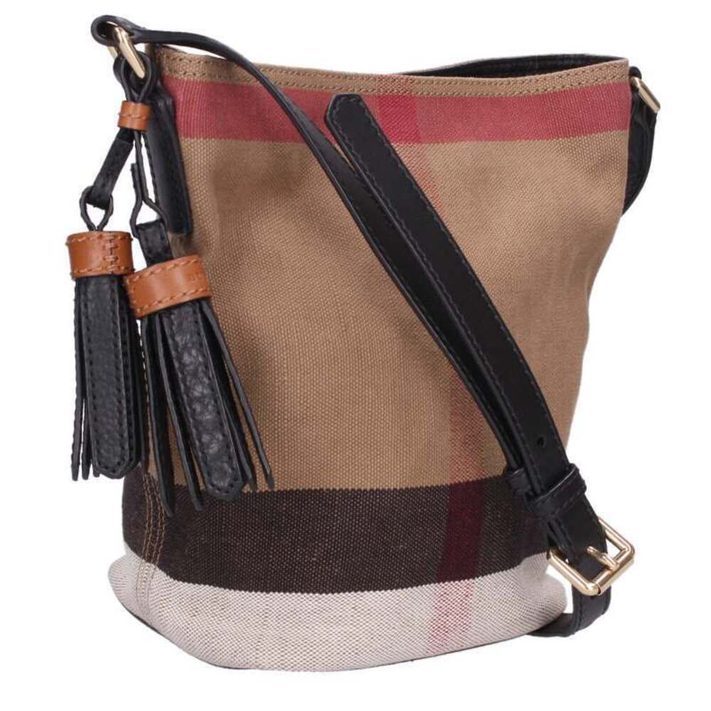 Burberry Check Crossbody Shoulder Bag Beige